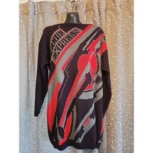 Vintage DEPECHE EXPRESS Train Double Sided Graphic Sweater Shirt Great Condition